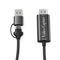 การ์ดบันทึกวิดีโอ Hd 4K Hdmi-เข้ากันได้กับ Usb3.0กล่อง Grabber วิดีโอที่มีสายสำหรับการถ่ายทอดสดเกม