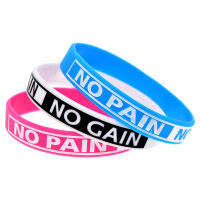 อุปทาน No Pain No Gain สร้อยข้อมือซิลิโคนสร้อยข้อมือสร้างแรงบันดาลใจเครื่องประดับอินเทรนด์สายรัดข้อมือกีฬา ...