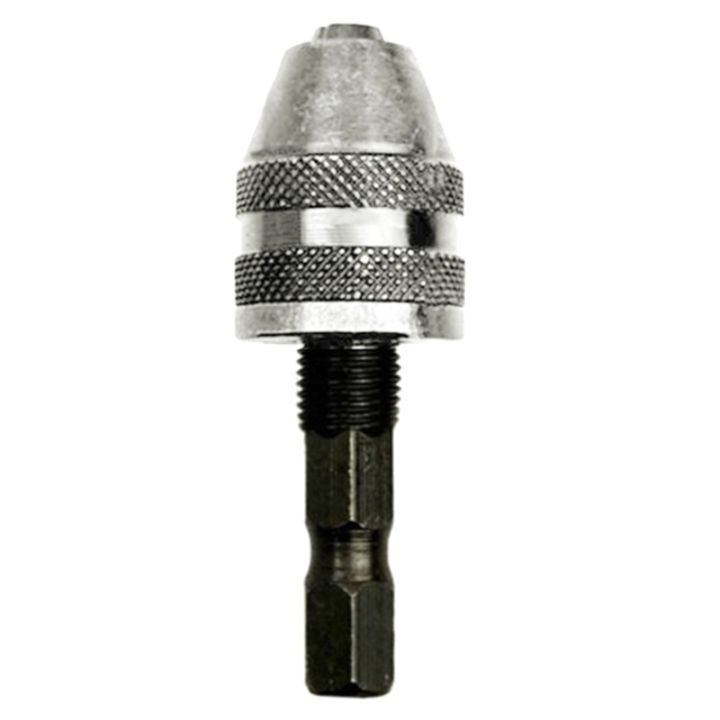 hexdrill-chuck-keyless-screwdriver-impact-driver-adaptor-electric-motor-fixture-hex-0-3-8mm