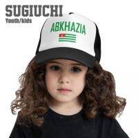 เด็กตาข่ายหมวกหมวกสาธารณรัฐ Abkhazia ธงและตัวอักษรหมวกเบสบอลสำหรับเยาวชนชายหญิงนักเรียนเด็กหมวกกลางแจ้ง U Nisex