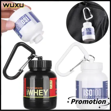 100/200ml Portable Mini Protein Powder Bottle Medicine Holder Advertising  Health Funnel Sports Storage Bottles Save