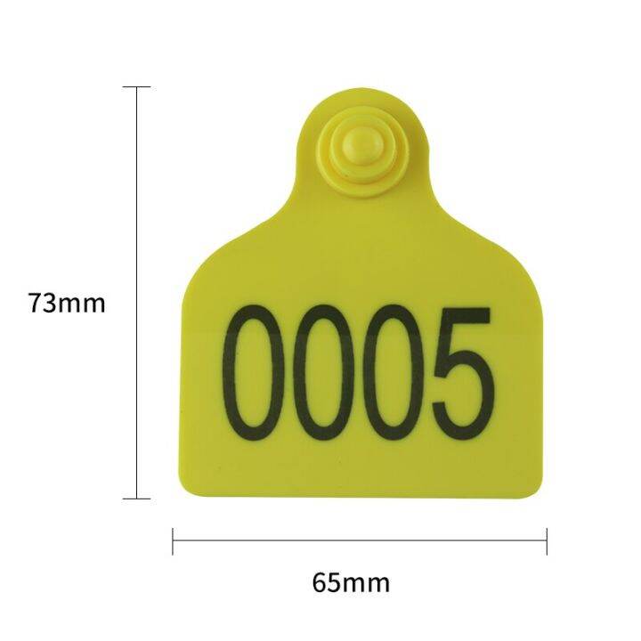 50 Pcs Cattle Horse Big Animal Ear Tag Livestock Ear Tags For Cattle Size 73*65Mm Cattle Ear