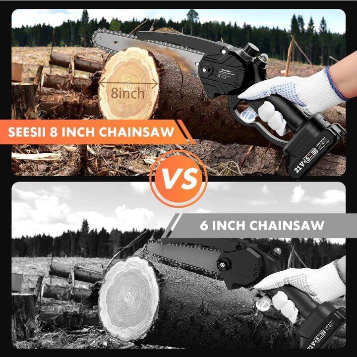 seesii-cordless-electric-chain-chainsaw-power-saw-2-0ah-เลื่อยยนต์ไร้สายขนาด-8inch-นิ้ว-แบตเตอรี่แบบพกพาเลื่อยไฟฟ้าระบบเลื่อยอัตโนมัติแบบมือถือขนาดเล็กจิ๊กซอว์ตัดทำงานเป็นวงกลม-wood-ไม้สำหรับที่กั้นสว