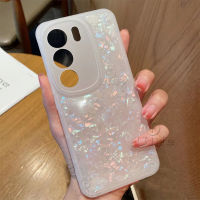 เคสโทรศัพท์สำหรับ VIVO V29 5G เคส VIVO V27 V27 Pro เคส V27E เลนส์กล้องถ่ายรูปเต็มรูปแบบกรอบป้องกันแฟชั่นเนื้อผ้าเคสกันกระแทกสีขาว