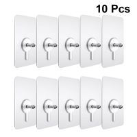 【cw】 10pcs Picture Hanging Kit Punch Free Non Marking Screw Stickers Wall Picture Hook Invisible Traceless Hardwall Drywall Hook ！