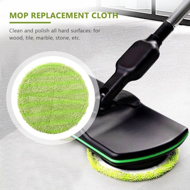 replacement-pad-for-cordless-electric-rotary-mop-sweeper-wireless-electric-rotary-mop-replacement-scrubber-pad-including-8-microfiber-mats-and-8-indoor-use-gaskets