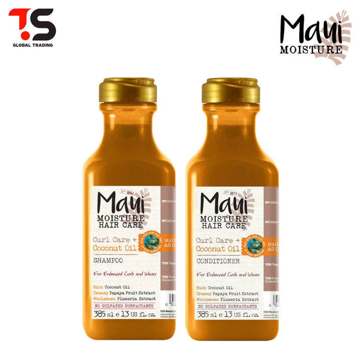 Maui Moisture - Curl Care + Coconut Oil Shampoo / Conditioner 385ml ...