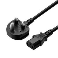 สายไฟมาตรฐาน Uk อังกฤษ10a มาตรฐาน Iec 320 6ft Bs 1363 C13 C13หัวเชื่อมต่อแบบ Uk ถึง6 (เช่นเสียบแบบอินไลน์ Iec เพื่อพิมพ์
