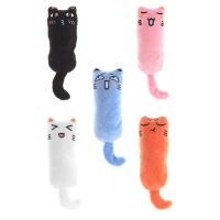 Interactive Cat Doll Soft Cat Mint Toys Lovely Catnip Toy Chewing Squeaky Toy Mini Teeth Grinding Catnip Toys Pet Accessories Toys