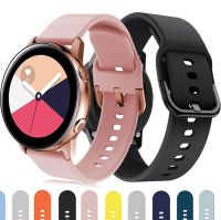 [ฮอต W] สายรัด22Mm/20Mm สำหรับ Samsung Galaxy Watch 4/4 Classic/46Mm/42Mm/3สายรัดข้อมือนาฬิกาอัจฉริยะเกียร์ S3ซิลิโคน Active 2 40Mm 44Mm