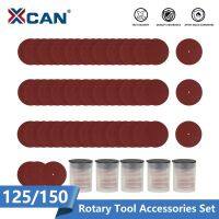 XCAN 125/150pcs Sandpaper 20mm Sanding Paper Set for Dremel Rotary Tool Metal Wood Polishing Accessories Sanding Disc