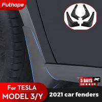 Futhope 4PCS ด้านหน้าด้านหลัง Mudflaps Mud Flaps รุ่นเปลี่ยน Splash Protector Fender สำหรับ Tesla รุ่น3รุ่น Y ป้องกันรถยนต์