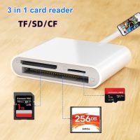 USB 3.0เครื่องอ่านบัตร CF สำหรับ CF TF ไอโฟนการ์ดรีดเดอร์ SD 3 In 1เครื่องอ่านบัตรเครื่องอ่านการ์ด