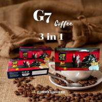 กาแฟ G7 coffee 3 in 1  หนึ่งกล่อง 21 ซอง 21x16G รวม 336 G