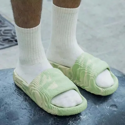 รองเท้า รองเท้าแตะ  รองเท้าแตะแพลตฟอร์มลําลอง ส้นเตี้ย พิมพ์ลาย 3D สําหรับผู้ชาย ของแท้ 100% เหมาะกับการเล่นกีฬา ในร่ม36-45