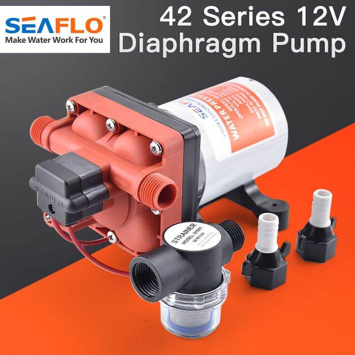 SEAFLO 42 Series Diaphragm Water Pump 3.0GPM 55PSI 12 Volts Electric