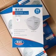 Khẩu trang N95 Mayan PM 2.5 BH 9501 Hộp 25 gói Tổng 50 cái Thegioiykhoa