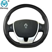 for Renault Laguna 3 III X91 Car Steering Wheel Cover Breathable Microfiber Leather + Carbon Fiber Fashion Auto Accessories Steering Wheels Accessorie