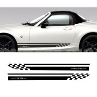 2pcs for mazda mx5 side stripes car decals graphics car sticker tu-887980