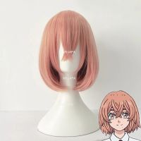 Hinata Tachibana Cosplay Wig Tokyo Revengers Short Pink Orange Heat Resistant Synthetic Hair Hallowenn Party Anime Wigs WigCap