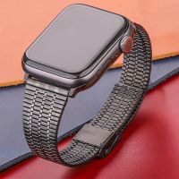 ◈✽ Stainless Steel Bracelet For Apple Watch Band Serie 8 7 6 5 4 Se Strap 44mm 45mm 40mm 41mm 42mm 38mm Women Men Iwatch Watchband