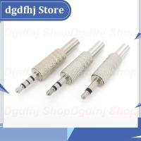 Dgdfhj Shop 2Pole 3Pole 4Pole Metal 3.5mm Male jack Plug Mono Stereo Audio Solder Cable Connector 3.5 earphone Headphone Repair Adapter