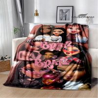 [High-end blanket] Bratz ผ้าห่มลายการ์ตูนผ้าห่มพิมพ์ลายผ้าห่มปิกนิกนุ่มแนะสวมสบายผ้าห่มผ้าห่มผ้าห่มสำหรับเตียงของขวัญวันเกิด