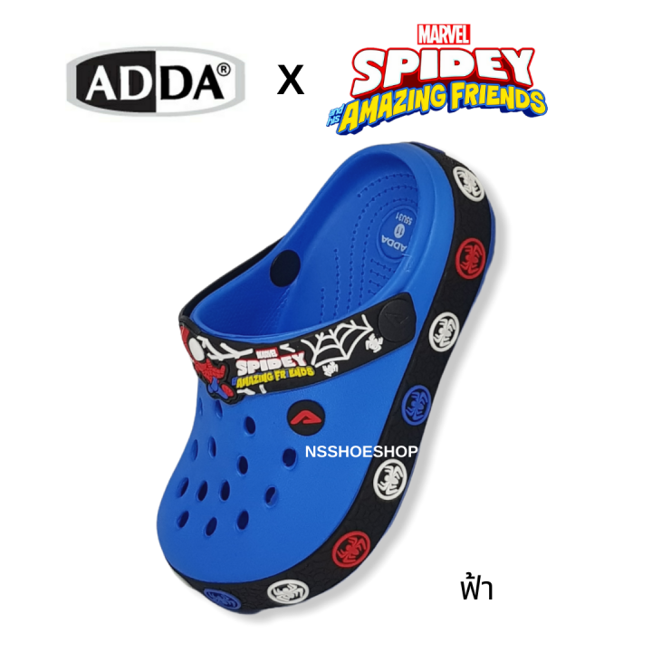 adda-55u31-สไปเดอร์แมน-spider-man-รองเท้าแตะเด็กหัวโต
