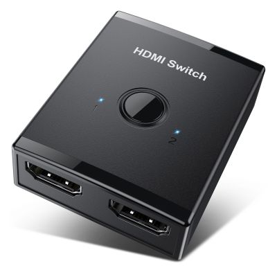 HDMI Switcher 4K Bi-direction 2.0 HDMI Switch 1x 2/2X1 Adapter 2 In 1 Out Converter untuk PS4/5 Xiaomi TV Box HDMI Splitter