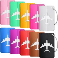 BMBY-10 Pieces Luggage Tags Business Card Holder Aluminium Metal Travel ID Bag Tag For Travel Baggage Luggage Identifier