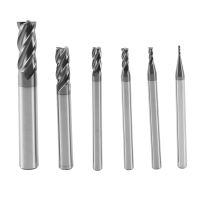 36Pcs 4 Flutes End Mills Set for Steels Square CNC Carbide Milling Cutter Spiral Router Bits Dia(1 2 3 4 6 8mm)