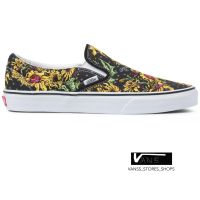 VANS SLIP ON BEAUTY SKULL BLACK TRUE WHITE  (สินค้ามีประกันแท้)