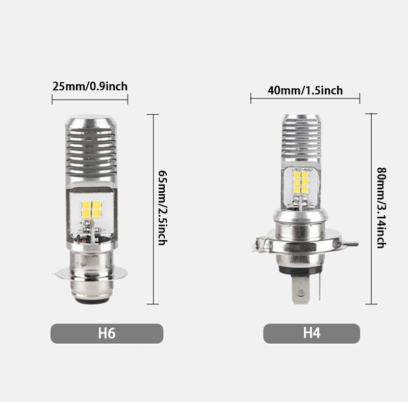 H4 P15D Lampu Motosikal 9V-85V Mentol Lampu Led Canbus Putih Warna Kuning Hi Lo Beam memandu Lampu Motor Aksesori Motosikal