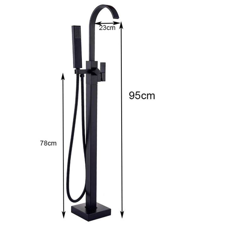 KLQIOEI[OJKFJKDSHJ shower set Luxury Matte Black Bathtub Faucet