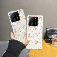 Ins เคส Phone Case Xiaomi 13T Pro 13 Pro Lite Redmi 12 12C Note 12 Pro+ Plus 5G 4G เคส ใหม่อินเทรนด์แฟชั่นดอกไม้เคส2023ซิลิโคนนิ่มเรียบง่าย Cover