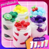 สไลม์โยเกิร์ตผลไม้ สีไม่ซ้ำ? มี3สี ไม่ติดมือ Fruit yogurt Random color is unique. ? There are 3 colors not attached to the hand.