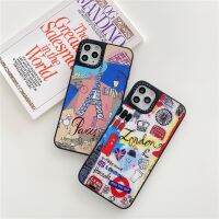 CASETiFY เคสโทรศัพท์ซิลิโคน Tpu แบบนิ่มลายการ์ตูนปารีสลอนดอนปารีสสําหรับ Iphone 12 Pro Max 11 Pro Max Xr X Xs Max 7/8 Plus Se2020