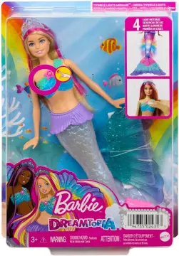 Barbie Dreamtopia Rainbow Magic Mermaid Doll with Rainbow Hair and  Water-Activated Color Change Feature, For 3 to 7 Year Olds