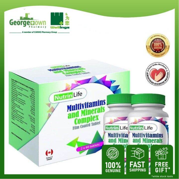 NUTRINLIFE MULTIVITAMINS & MINERALS COMPLEX 2*90'S Wellings
