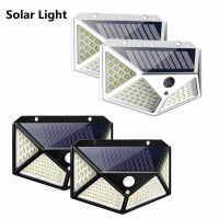 Outdoor 100 LED Solar Light Motion Sensor Waterproof Sunlight Garden Decoration Street Lights Solar Powered Lantern Wall Lamp