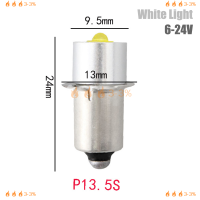 ???3-3% P13.5S 3W DC3V-12V DC6V-24V LED อัพเกรดหลอดไฟไฟฉายอะไหล่หลอดไฟฉุกเฉินทำงานเซลล์ซีดี