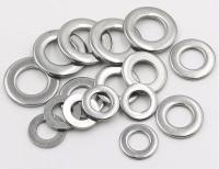 500 pcs M5 Stainless Steel Flat Washer Plain Washer Gasket Gasket Logam Sekrup Gasket