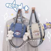 Sanrio Cinnamoroll Cartoon Cute Shoulder Bag Crossbody Bag Embroidered Girl Fashion Large Capacity Personality