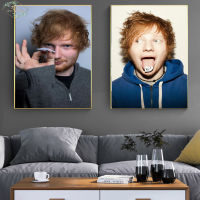 Ed Sheeran โปสเตอร์นักร้องเพลงภาพที่ศิลปะบนผนังโปสเตอร์ตกแต่งบ้าน A23822N3จิตรกรรมฝาผนังผ้าใบลายพิมพ์