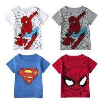 Boys Cartoon Paw Patrol t-shirt kids Spiderman short-sleeve cute dog print tops 3-9 years Children Cotton Costume