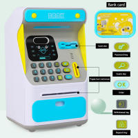 New face Recognition Mini ATM Smart Electronic Toy Saving Bank for Kids, Save Cash Coin Storage Deposit Box, Digital Piggy Money Bank Machine, Children Password Lock Case