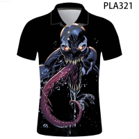 3D Printed Venom Summer Man T-shirts From Harajuku Polo Men Casual Fashion Short Sleeve Comics{trading up}