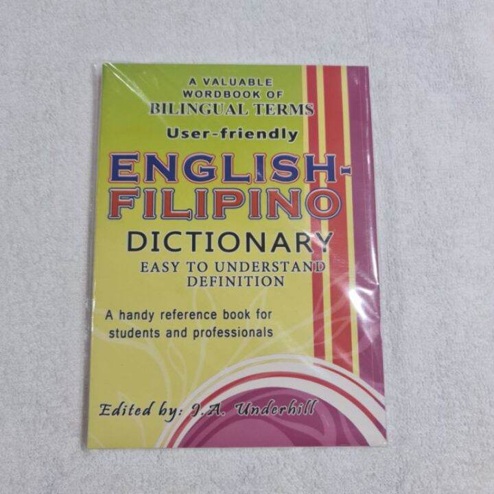 English Filipino Dictionary By J A Underhill Lazada PH