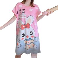 【 WYIN kitchen】 Cute Night Dress Women Sleepwear Pijama Causal Cartoon Print Pijamas Ladies Nightgown Princess Sleep Girls Sleepshirts