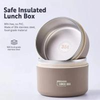 Insulated Bento Box Stackable Insulated Lunch Box Thermal Lunch Containers For Hot Food Kids Adults Vacuum Stainless Steel Thermos Lunch Box For School Office refinedTH